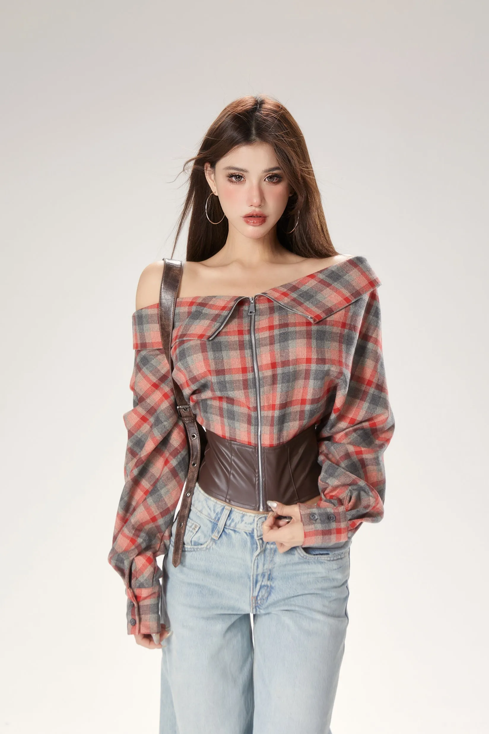 【24s Oct.】Trendy Plaid Long Sleeve Shirt