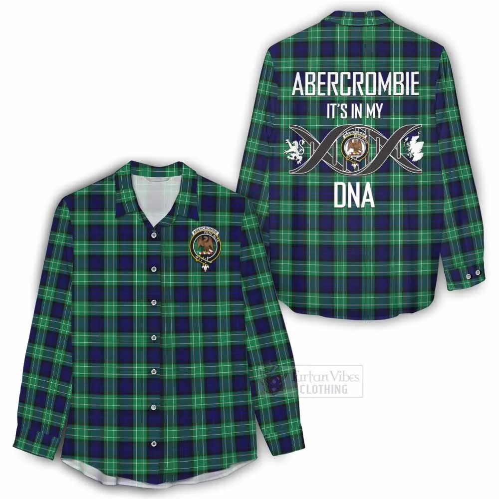 Abercrombie Tartan Women's Casual Shirt with Family Crest DNA In Me Style