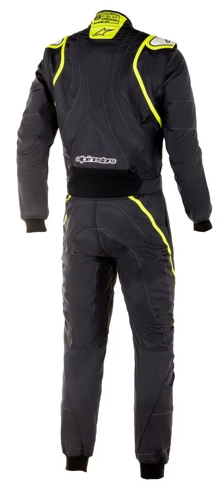 ALPINESTARS 3355020_155_46 GP RACE v2 Racing suit, FIA 8856-2018, black/fluo yellow, Size 46