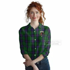 Armstrong Tartan Women's Casual Shirt with Family Crest DNA In Me Style