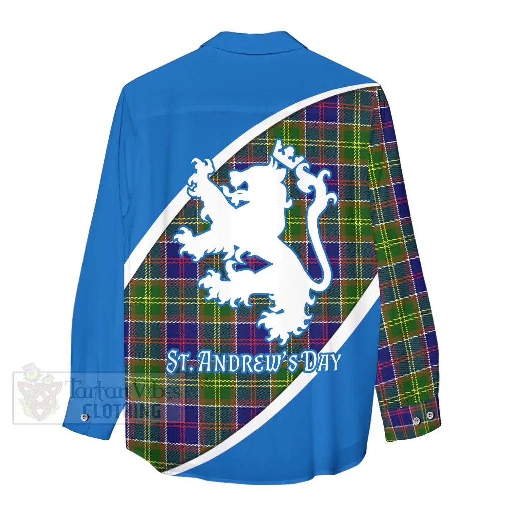 Arnott Family Crest Tartan Women's Casual Shirt Celebrate Saint Andrew's Day in Style