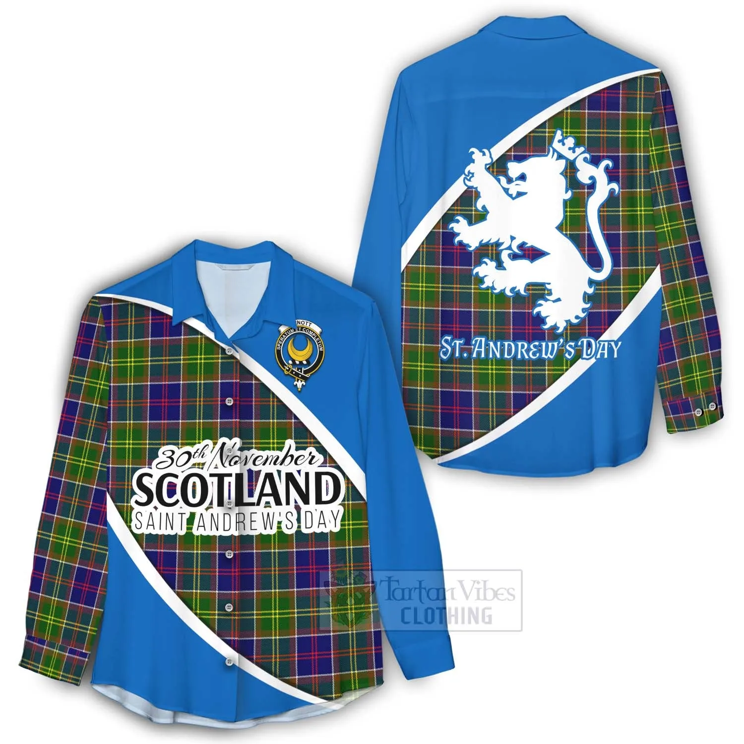 Arnott Family Crest Tartan Women's Casual Shirt Celebrate Saint Andrew's Day in Style
