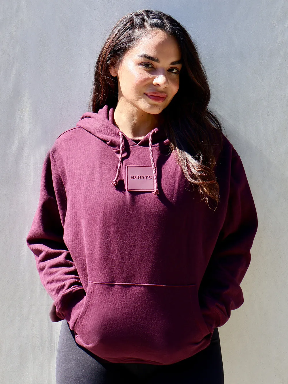 BARRY'S GARNET DIAGONAL HOODIE