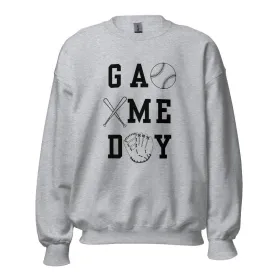 Baseball Game Day Pullover Sweatshirt