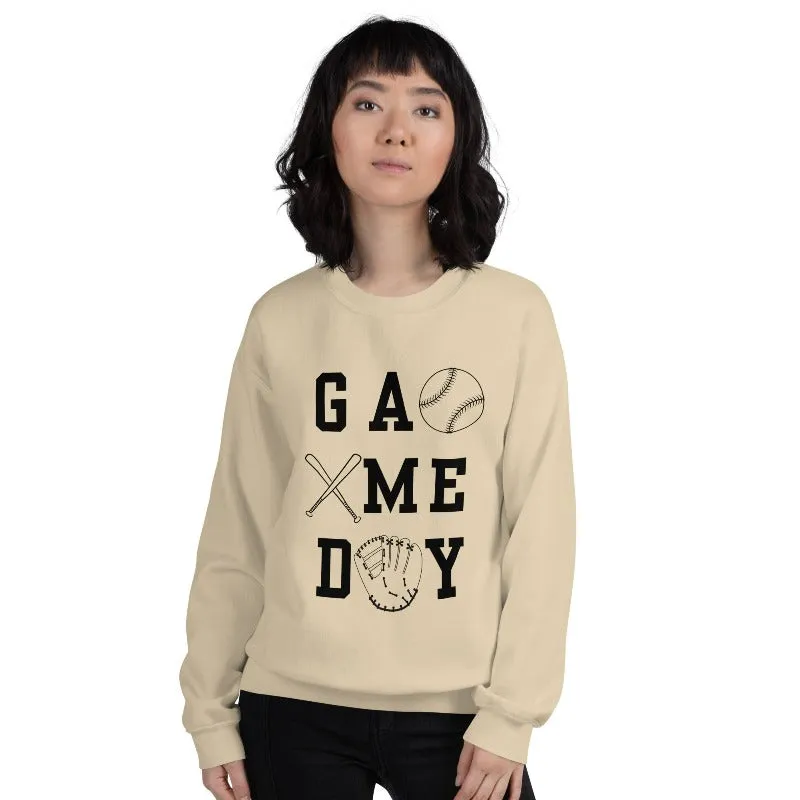 Baseball Game Day Pullover Sweatshirt