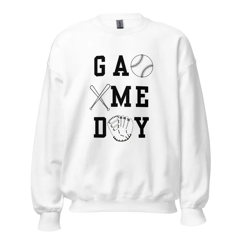 Baseball Game Day Pullover Sweatshirt