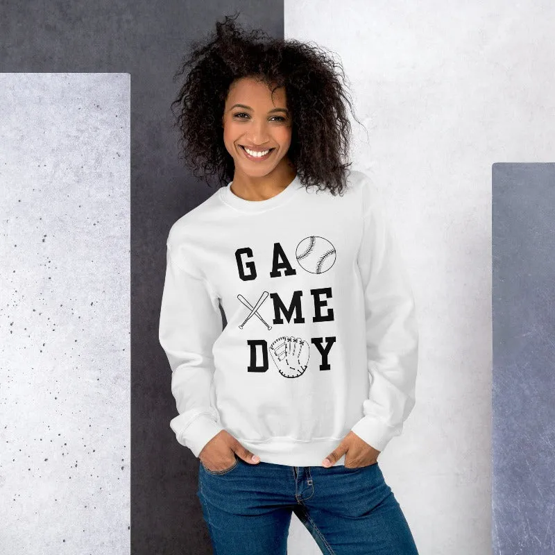 Baseball Game Day Pullover Sweatshirt