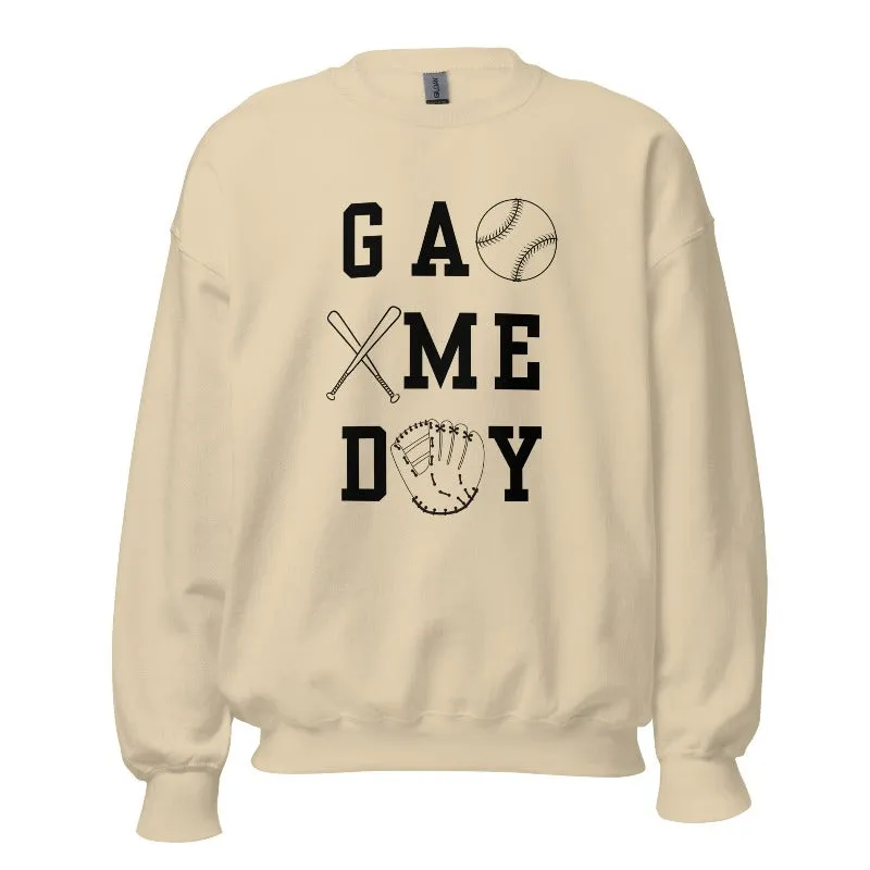 Baseball Game Day Pullover Sweatshirt