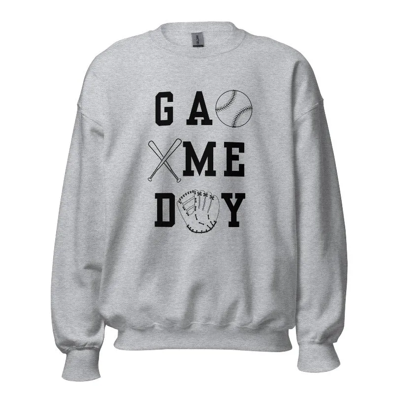Baseball Game Day Pullover Sweatshirt