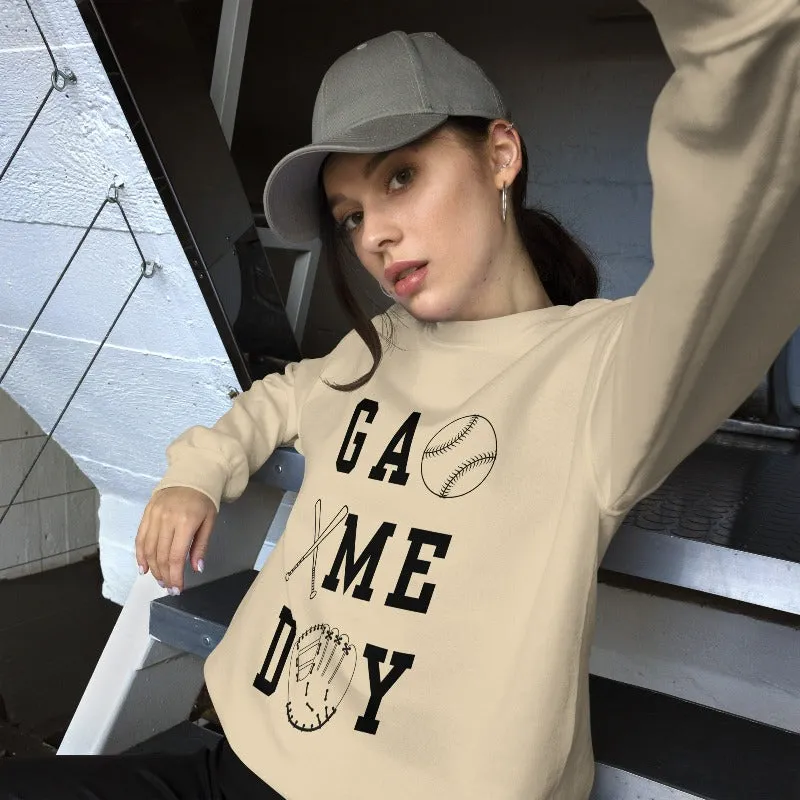 Baseball Game Day Pullover Sweatshirt