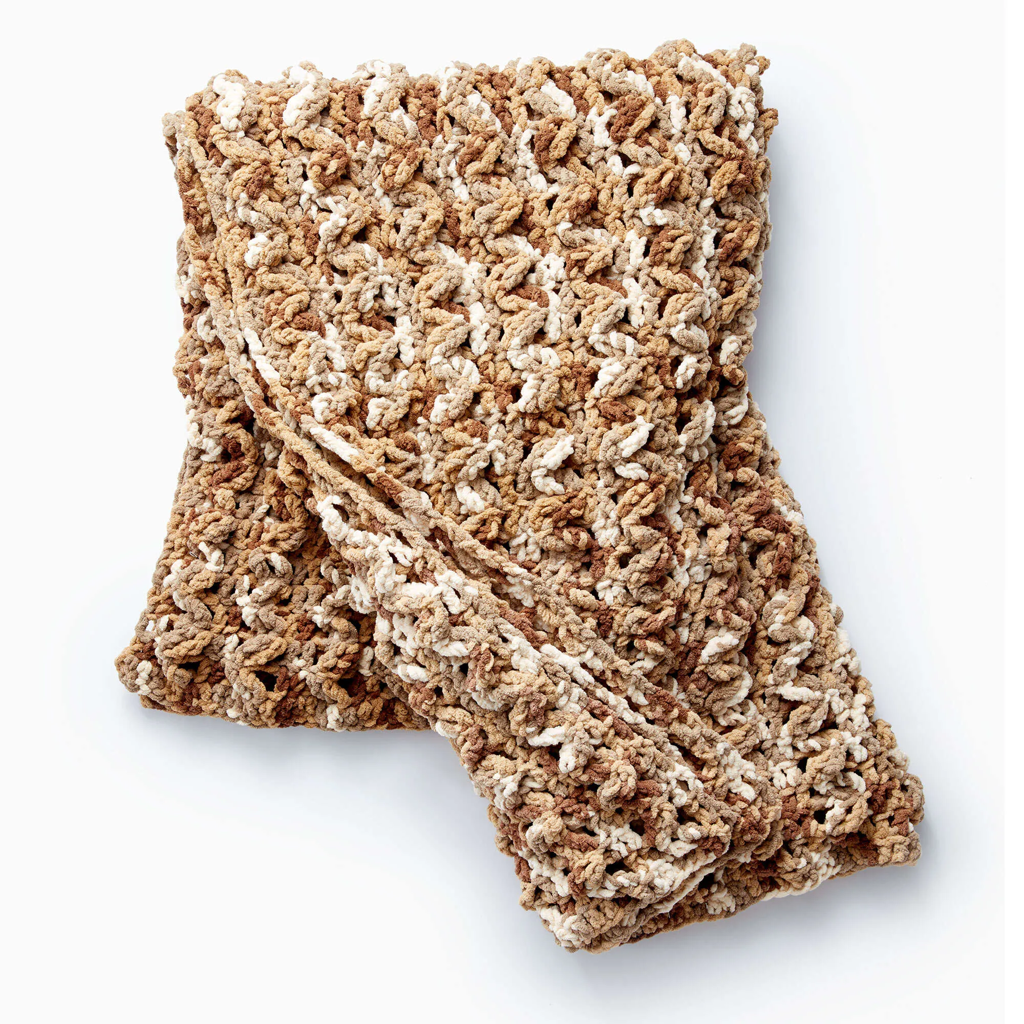 Bernat Wavy Ridge Crochet Blanket