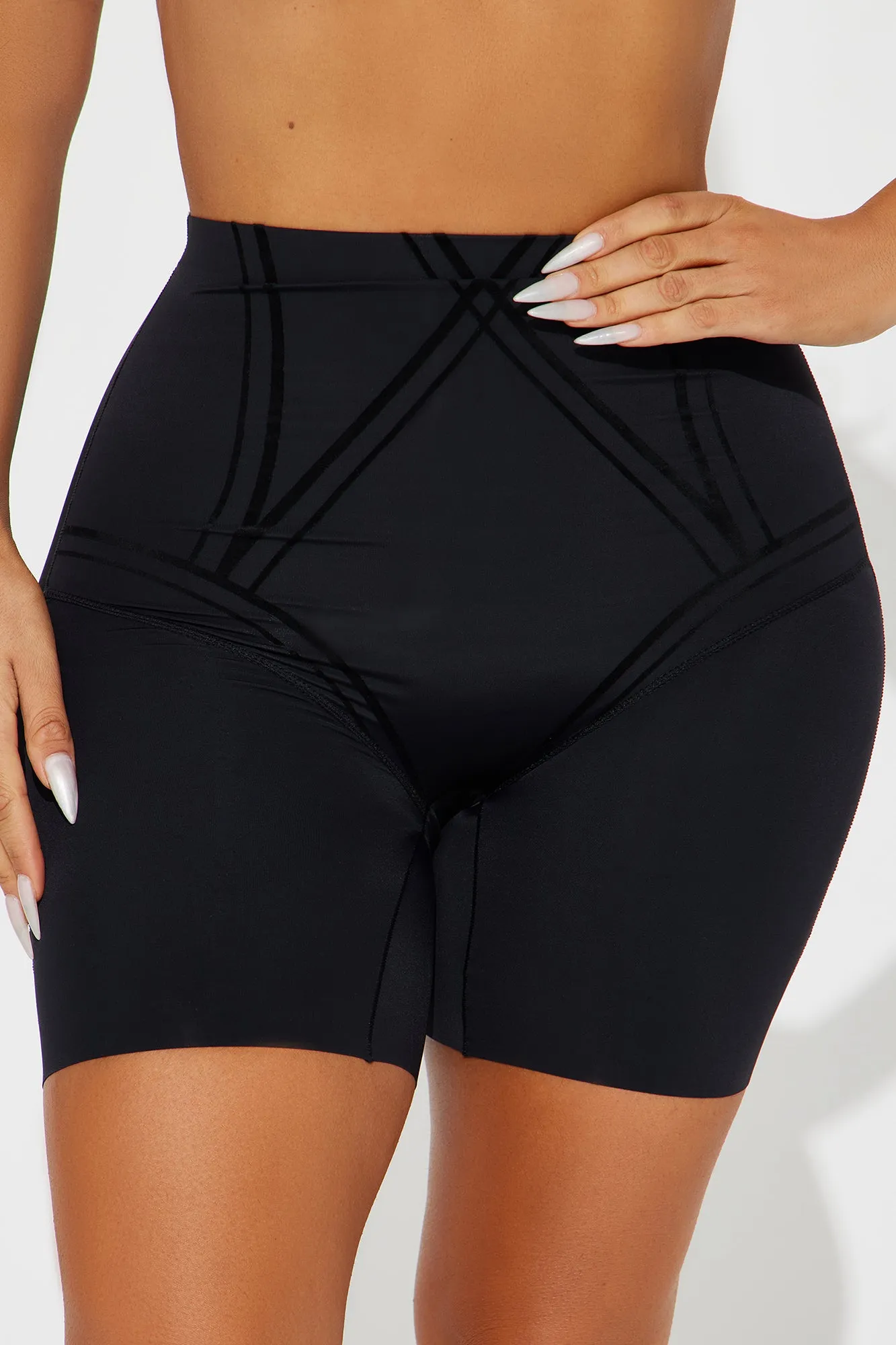 Body Goals Waist Cinching Shapewear Shorts - Black