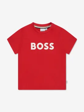 BOSS Baby Boys Logo T-Shirt In Red
