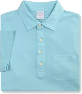 Brooks Brothers Mens Slim Fit Soft Knit Cotton Pocket Four Button Polo Shirt,