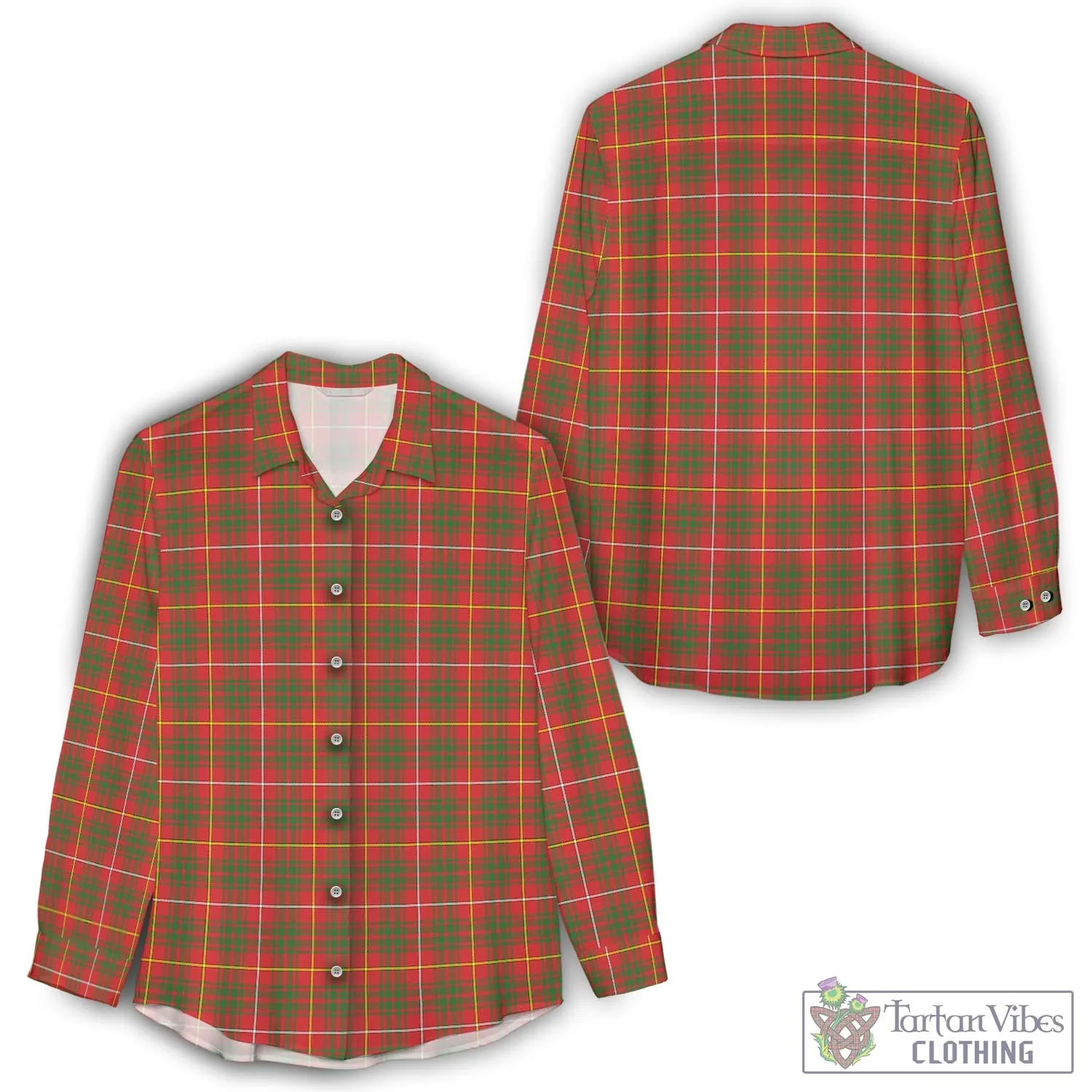 Bruce County Canada Tartan Women's Casual Shirt