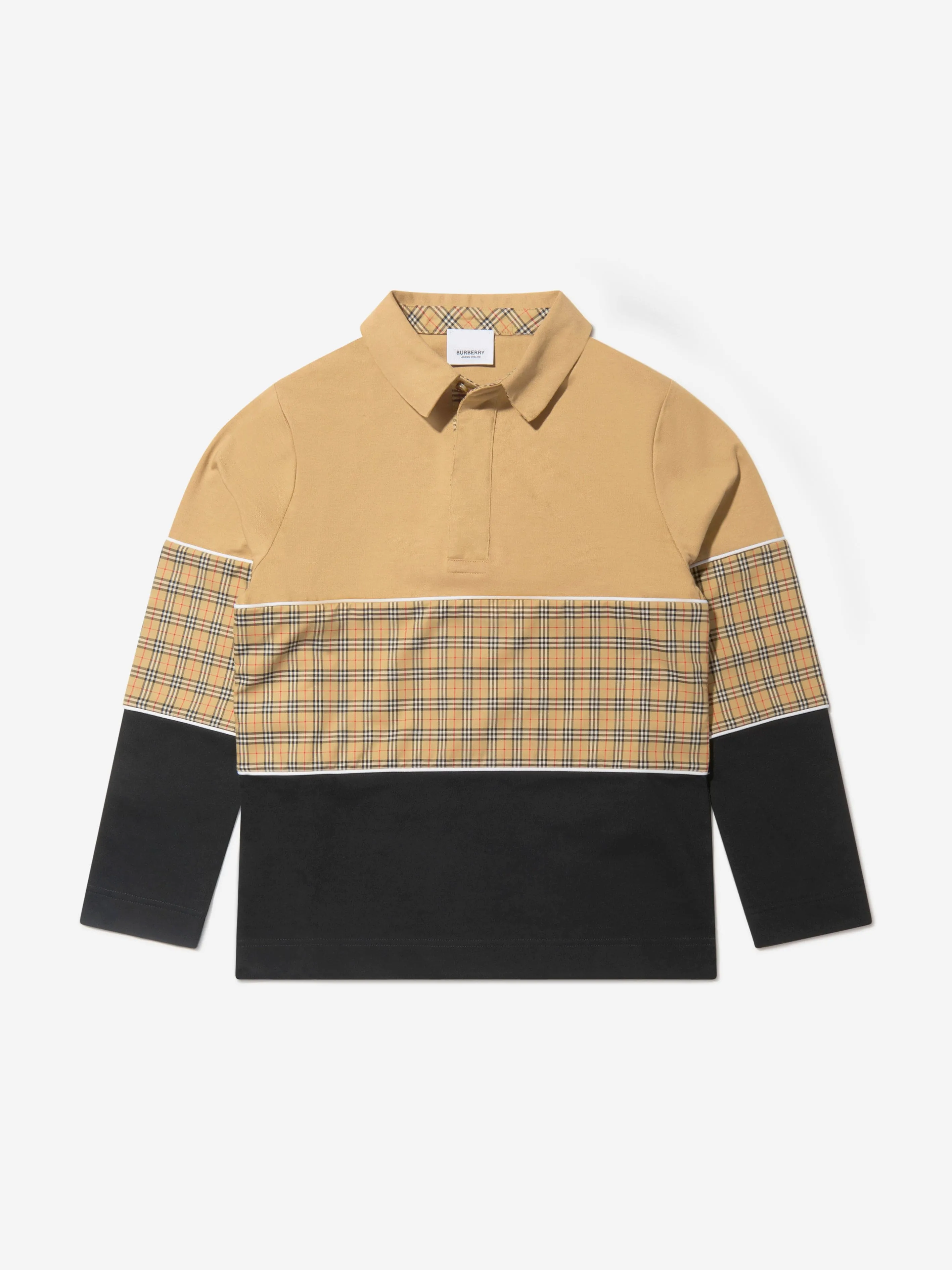 Burberry Boys Long Sleeve Gerry Polo Shirt