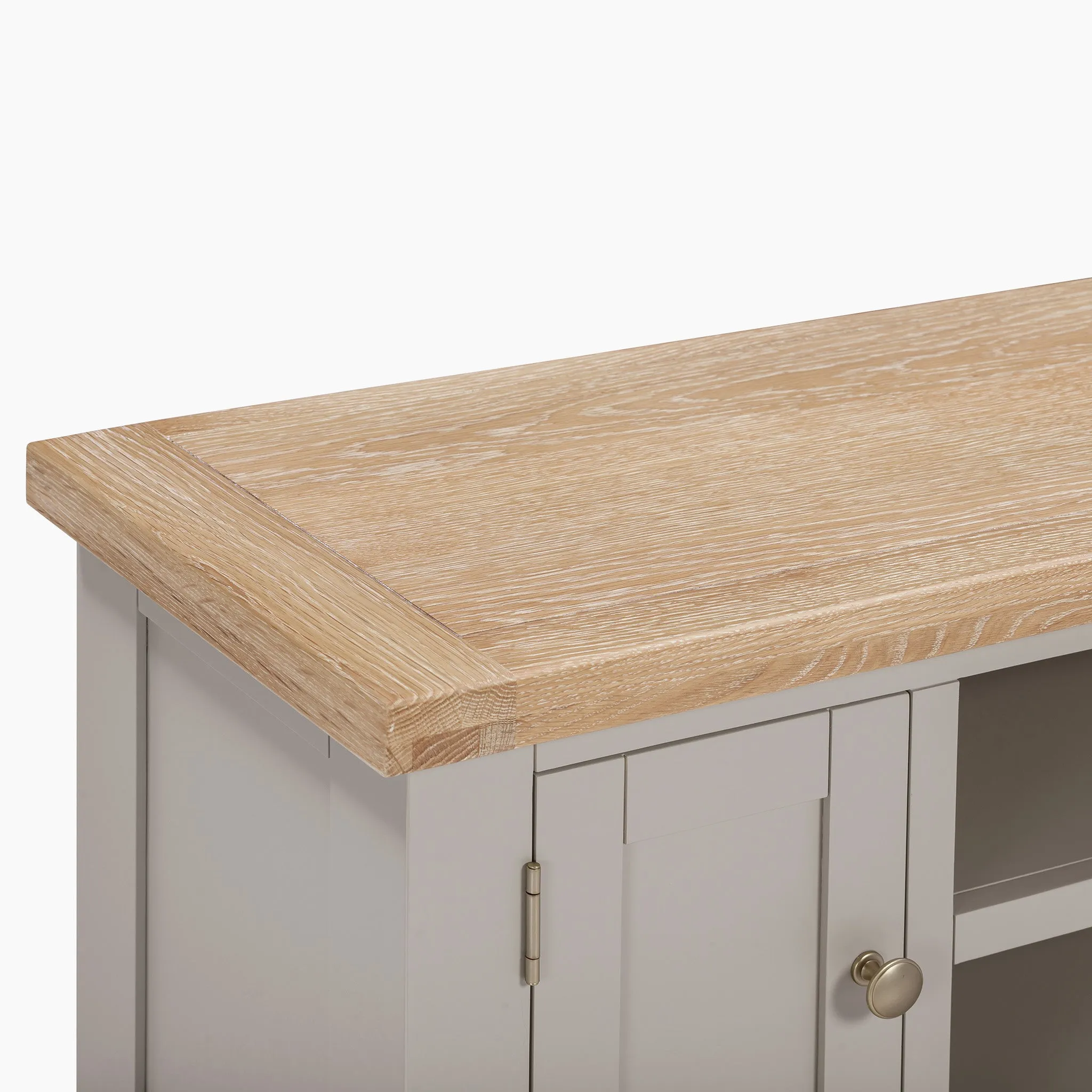 Burford 120cm Media Unit in Pebble Grey
