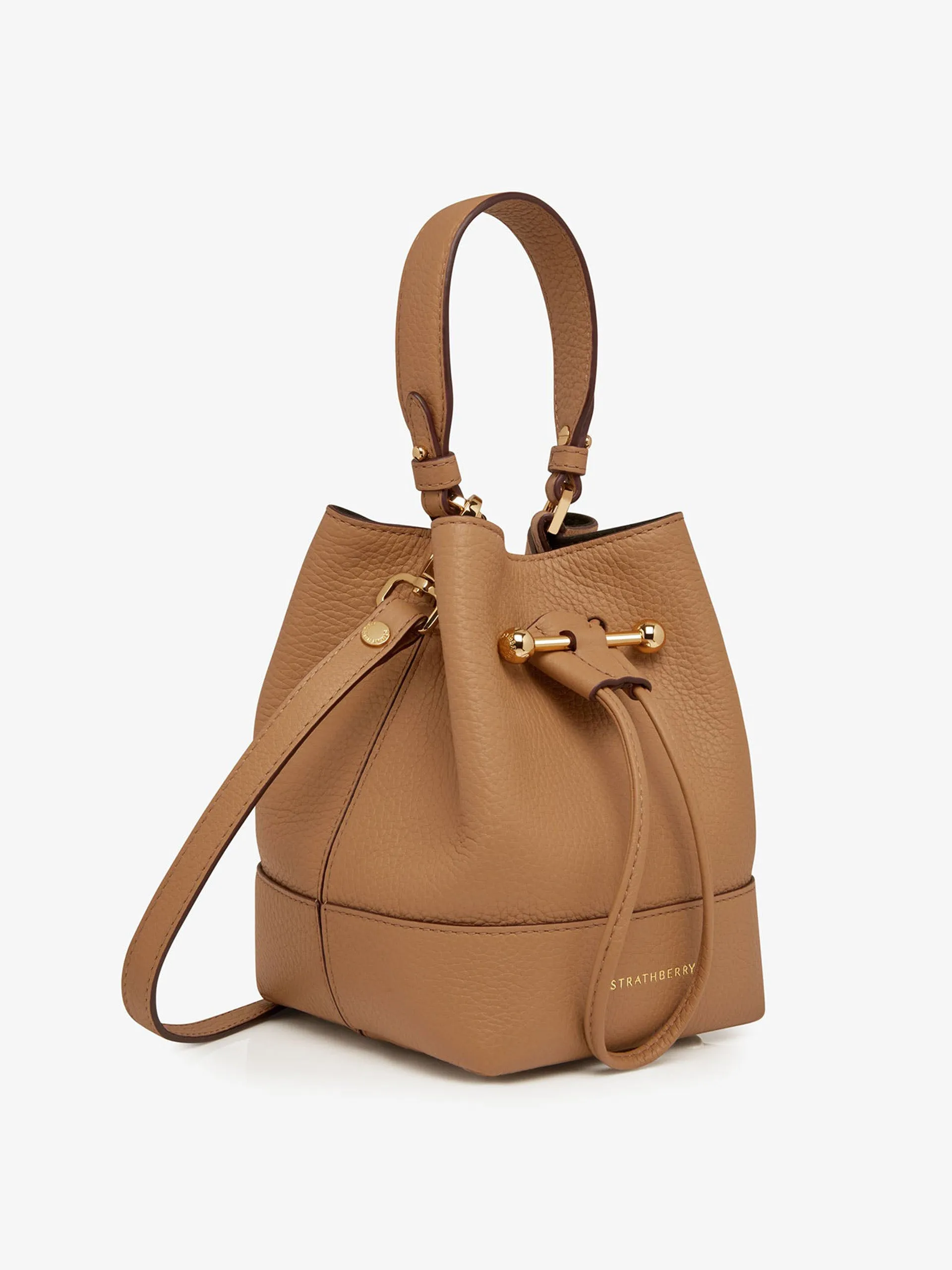 Caramel Osette bucket bag