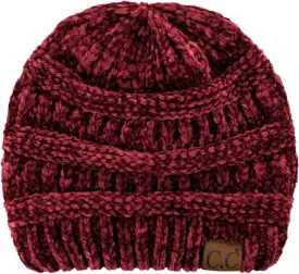 C.C Women's Chenille Soft Warm Thick Knit Beanie Cap Hat
