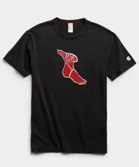 Champion Wing Foot Tee in Blacktop