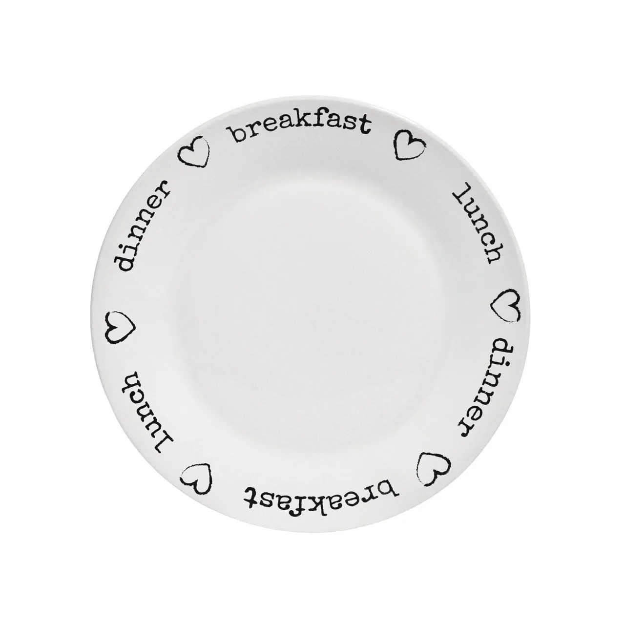 Charm White Dinner Plates Set (12pc)