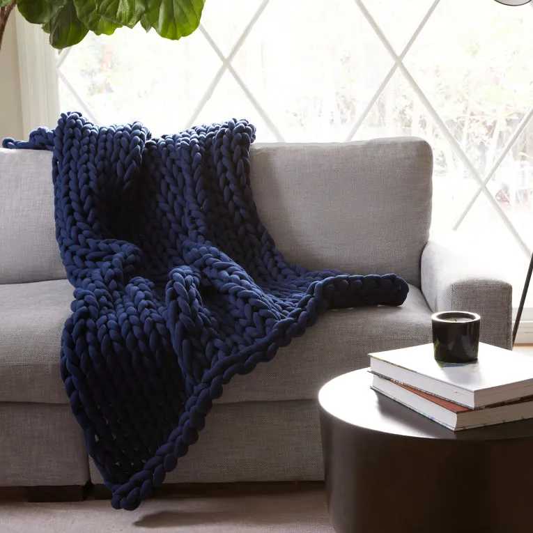 Chunky Knit Organic Weighted Blanket