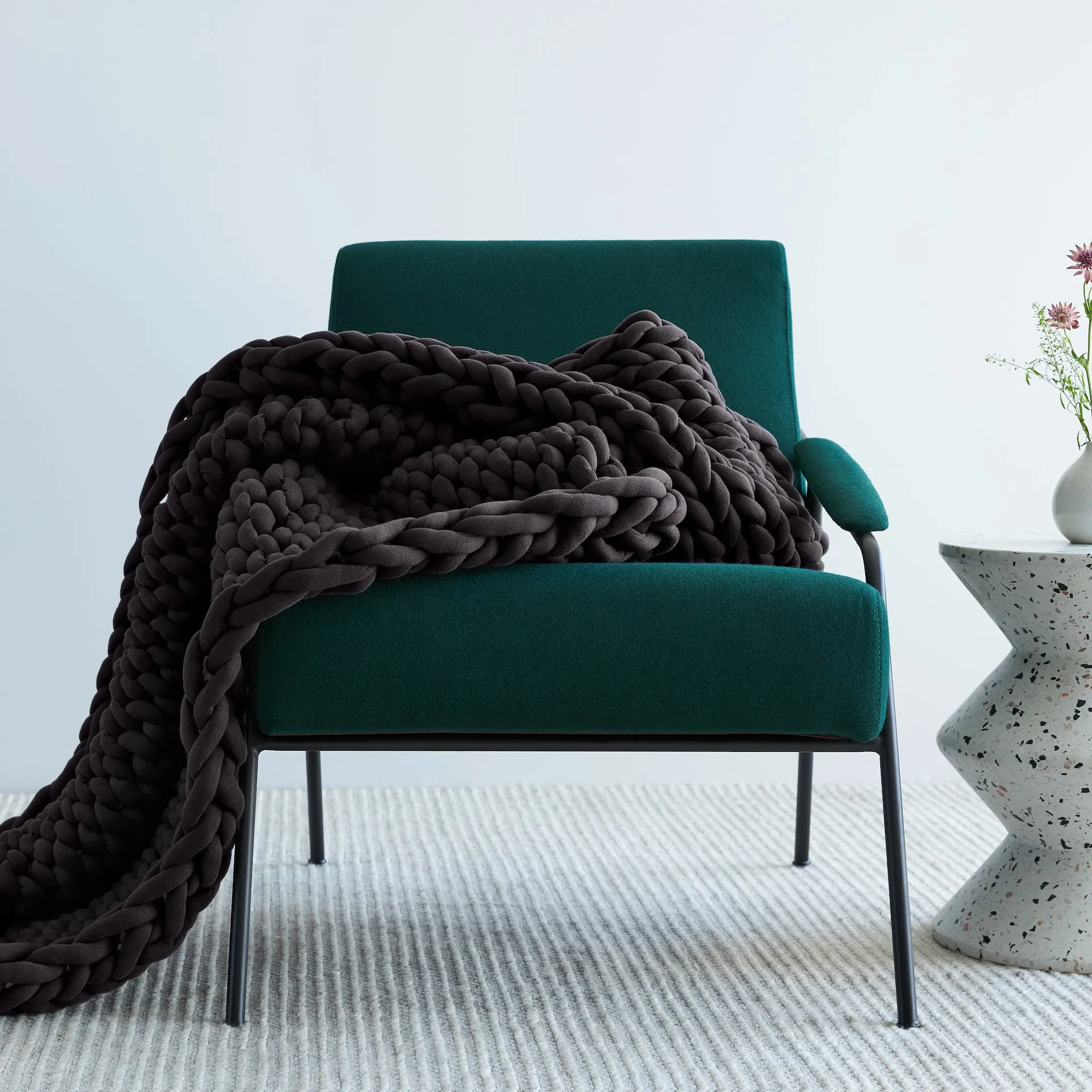 Chunky Knit Organic Weighted Blanket