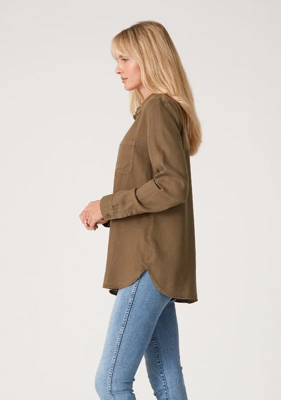 CLASSIC LONG SLEEVE TWO POCKET SHIRT (MILITARY GREEN)