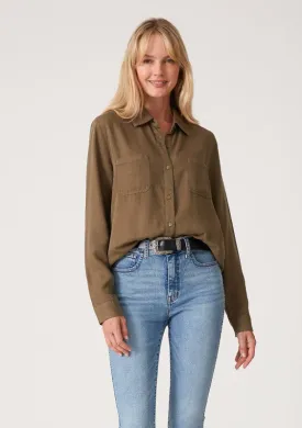 CLASSIC LONG SLEEVE TWO POCKET SHIRT (MILITARY GREEN)
