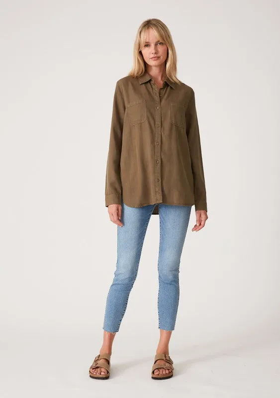 CLASSIC LONG SLEEVE TWO POCKET SHIRT (MILITARY GREEN)