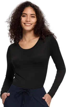 COZYFIT Underscrub Long Sleeve Women - Crew Neck Scrubs Undershirts for Nurse with Soft Fabric