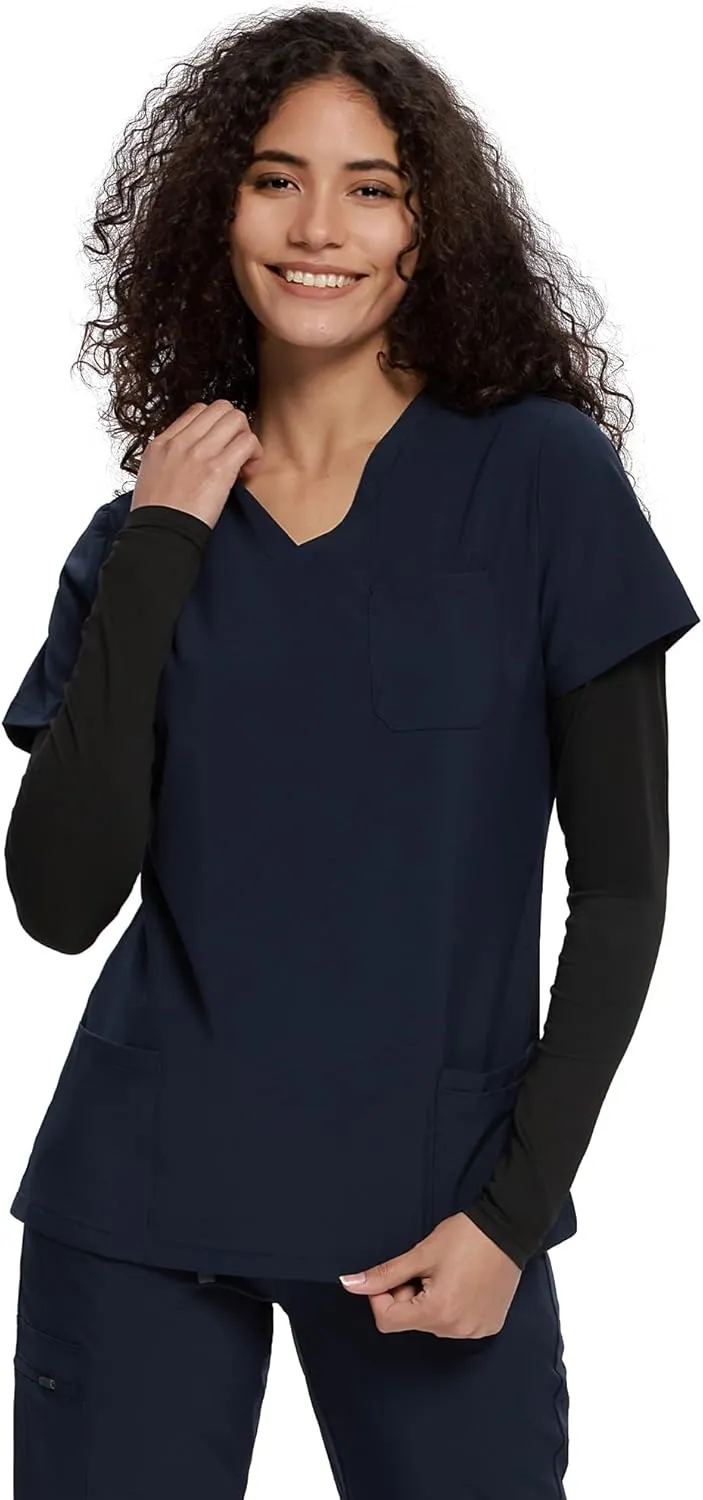 COZYFIT Underscrub Long Sleeve Women - Crew Neck Scrubs Undershirts for Nurse with Soft Fabric