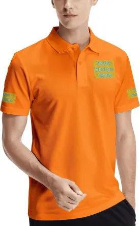 Custom Polo Shirts Design Your Own Logo Photo Name Customized for Men Company Polos Personalized Golf Tshirts S-4XL