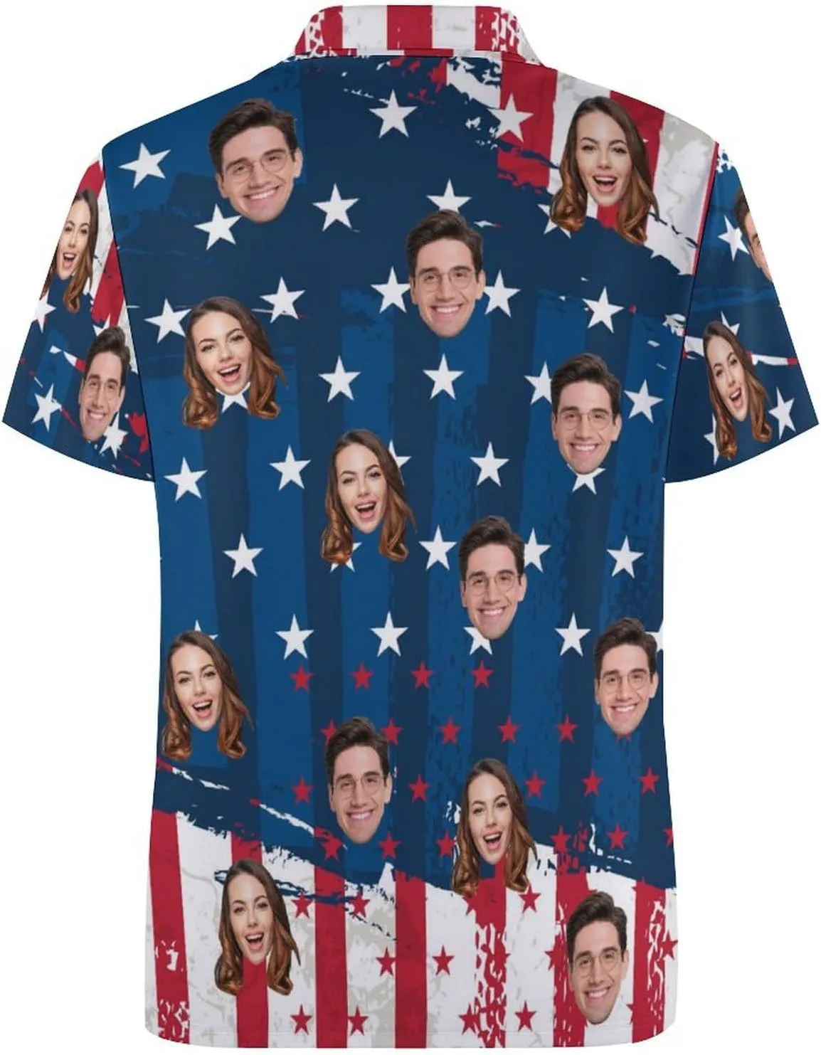 Custom Polo Shirts Design Your Own,Personalized Polo T-Shirt for Men,Customized Funny Golf Tee Shirt with Faces