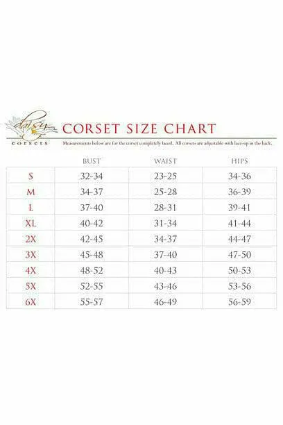 Daisy Corsets Lavish Sheer Black Lace Underbust Underwire Corset w/Ruffle Sleeve