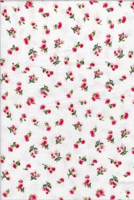 DITSY FLORAL PRINTED ON SOFT POLYESTER SPANDEX 4X2 RIB NFF181209-026