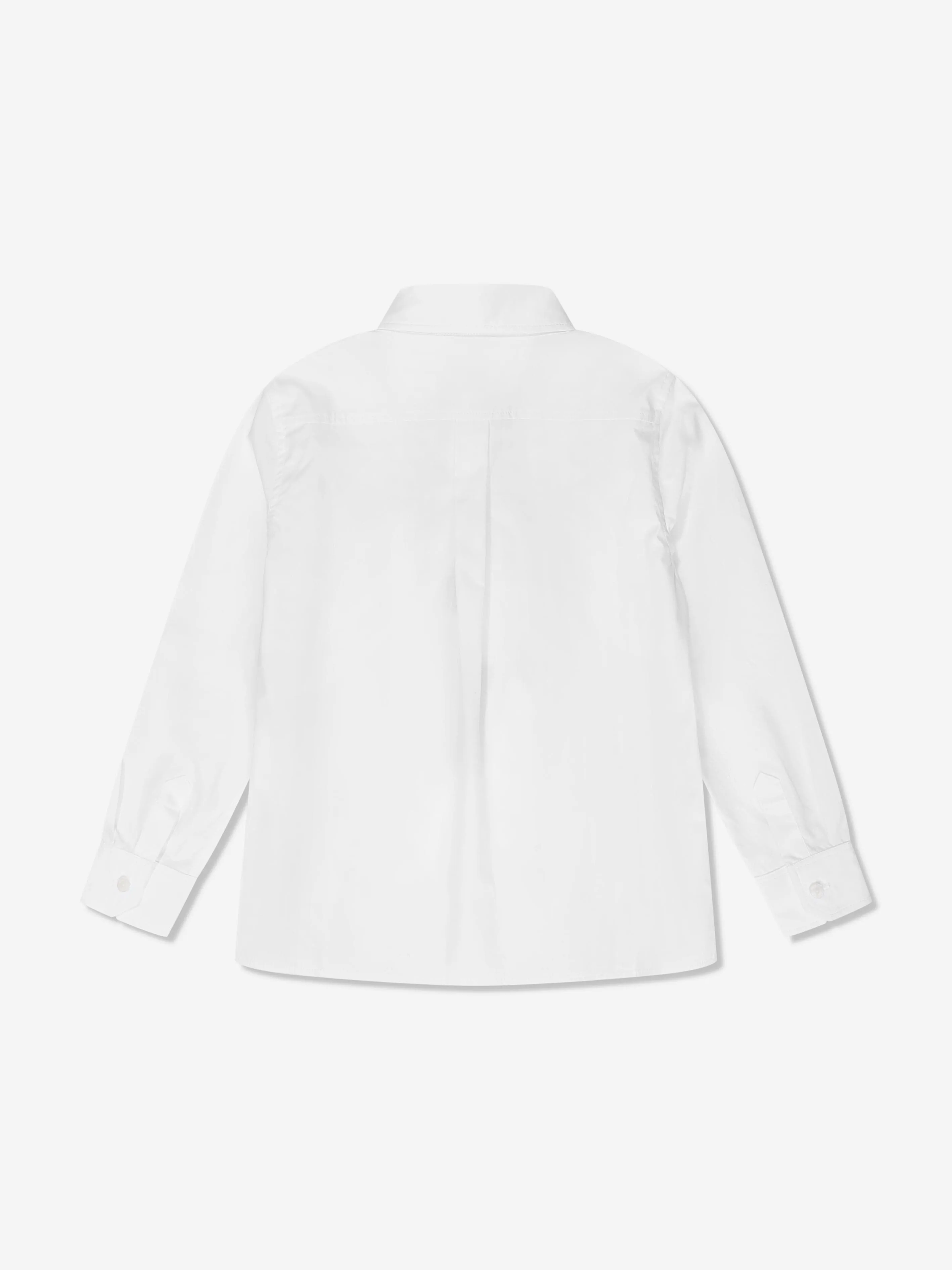 Dolce & Gabbana Boys Crest Logo Shirt in White