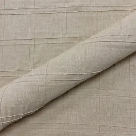 Dune Sand 100% Cotton Pintuck Upholstery Fabric 48"