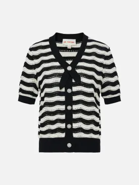 EP YAYING Hollow Striped Knitwear