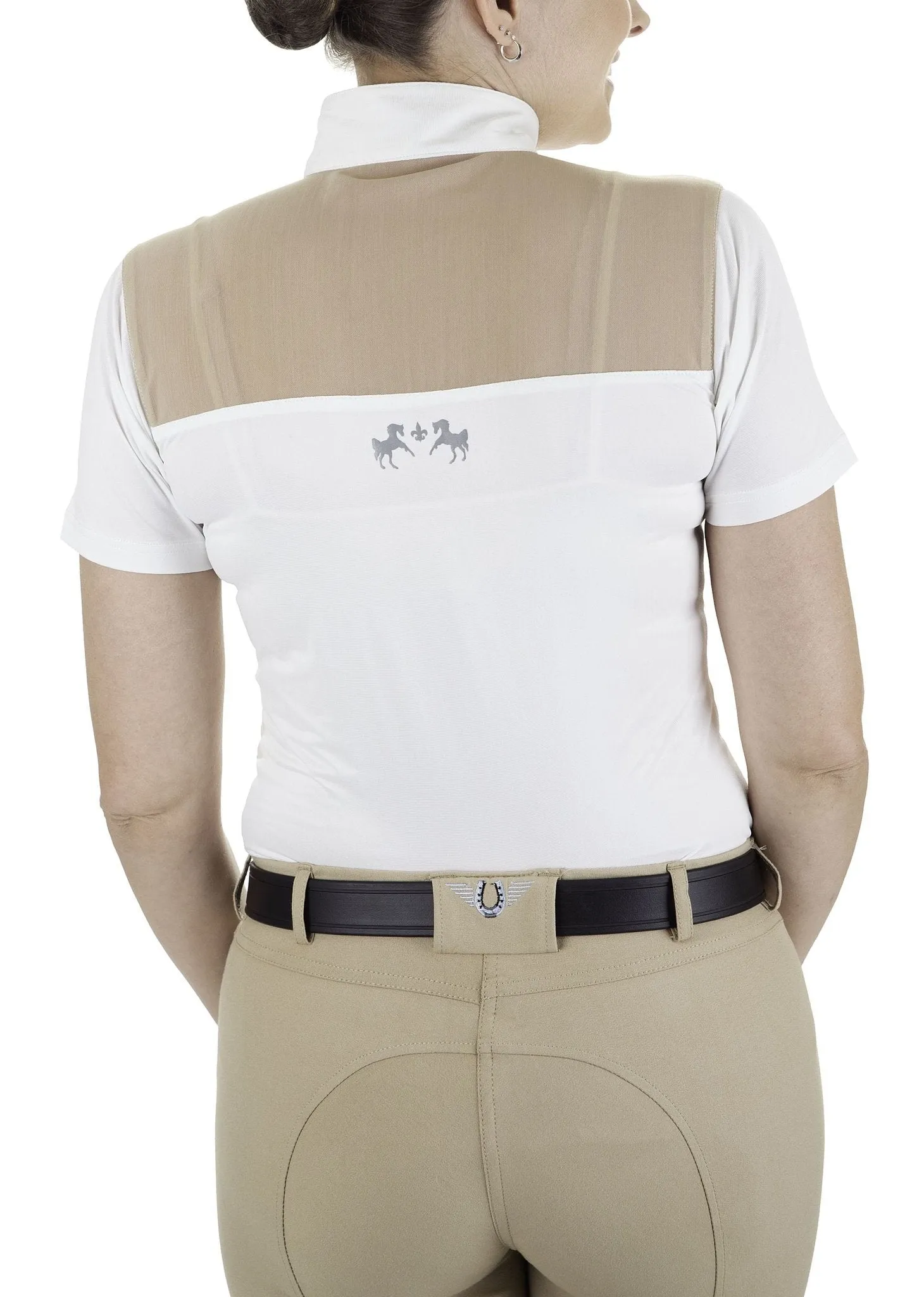 Equine Couture Ladies Nicolette Equicool Short Sleeve Show Shirt
