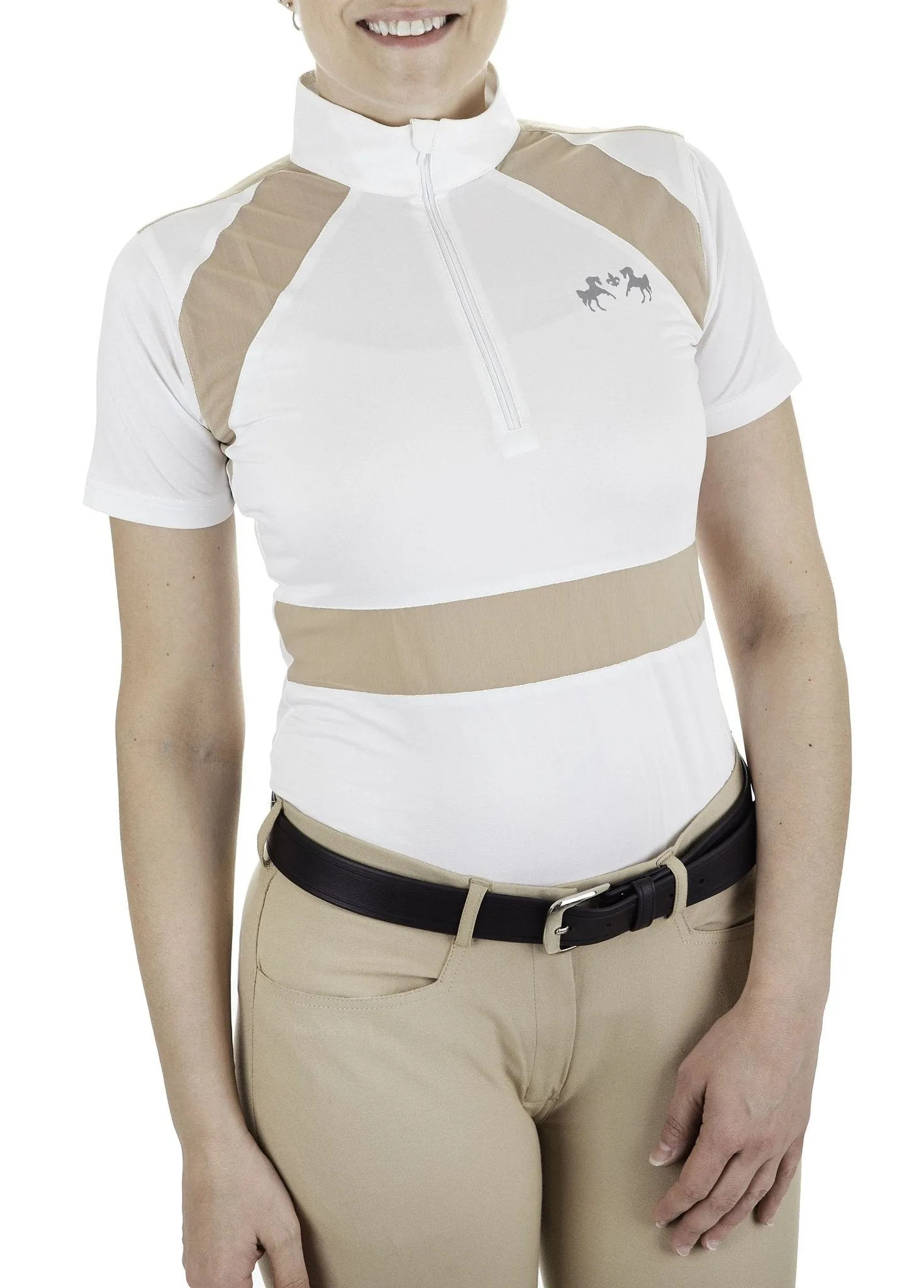 Equine Couture Ladies Nicolette Equicool Short Sleeve Show Shirt