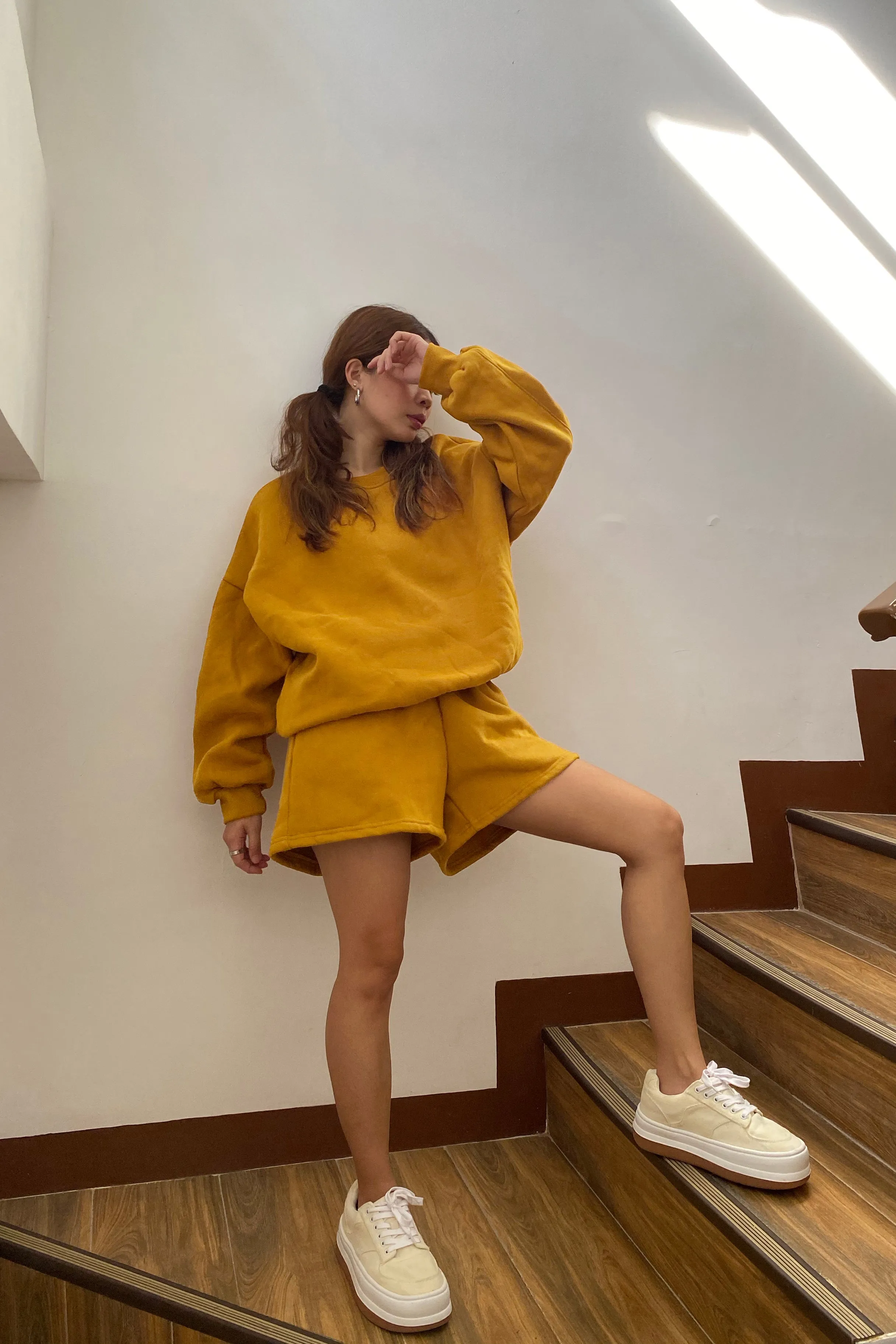[EVERYDAY] Any Given Sunday Lounge Sweatshorts - Mustard