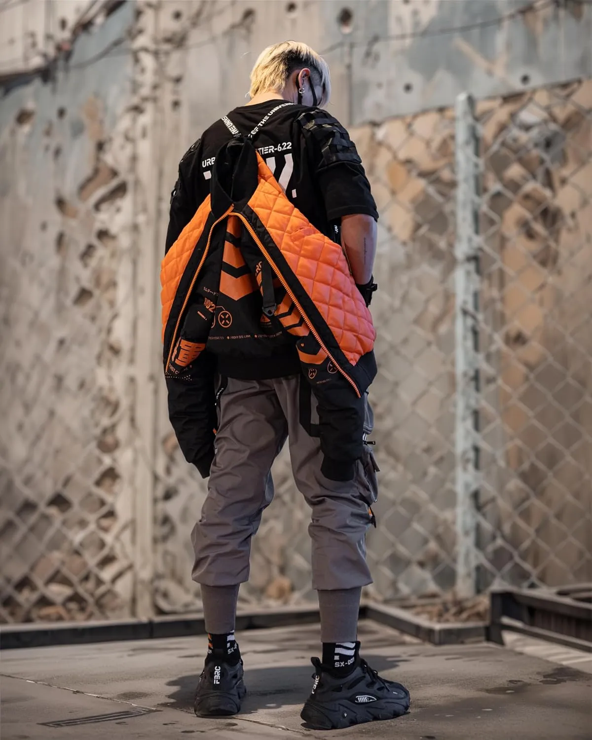 Fabric of the Universe Techwear Graphic Fashion Bomber Jacket