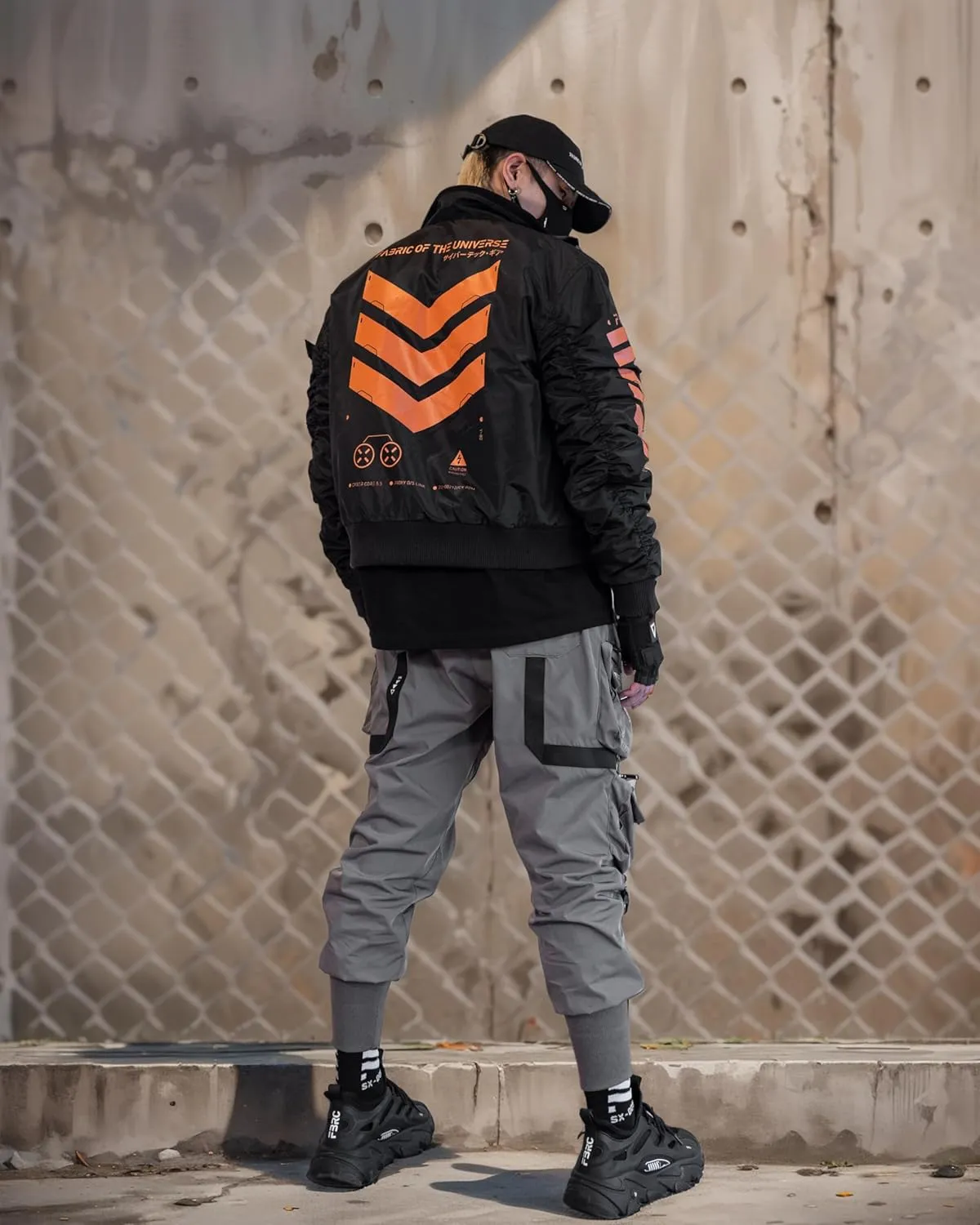 Fabric of the Universe Techwear Graphic Fashion Bomber Jacket