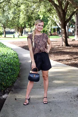 Floral Cap Sleeve Blouse