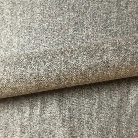 Gray Menswear Herringbone Tweed Upholstery Fabric 54"