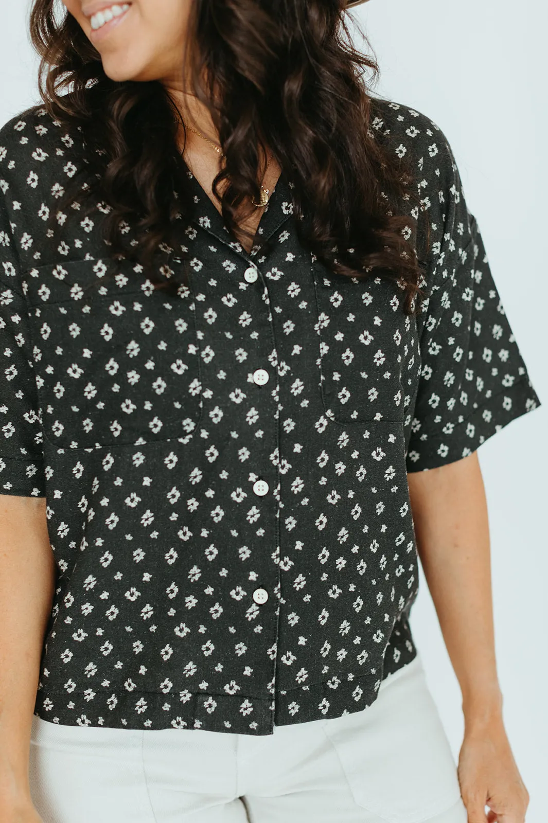 Greenwich Button Up Top