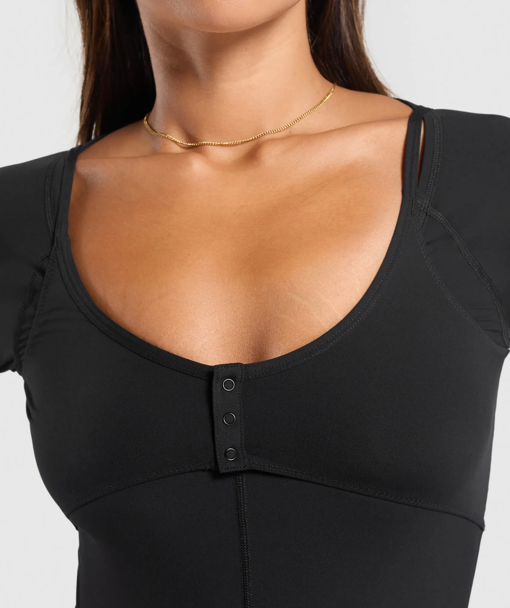 Gymshark Rest Day Buttery Soft Long Sleeve Top - Black