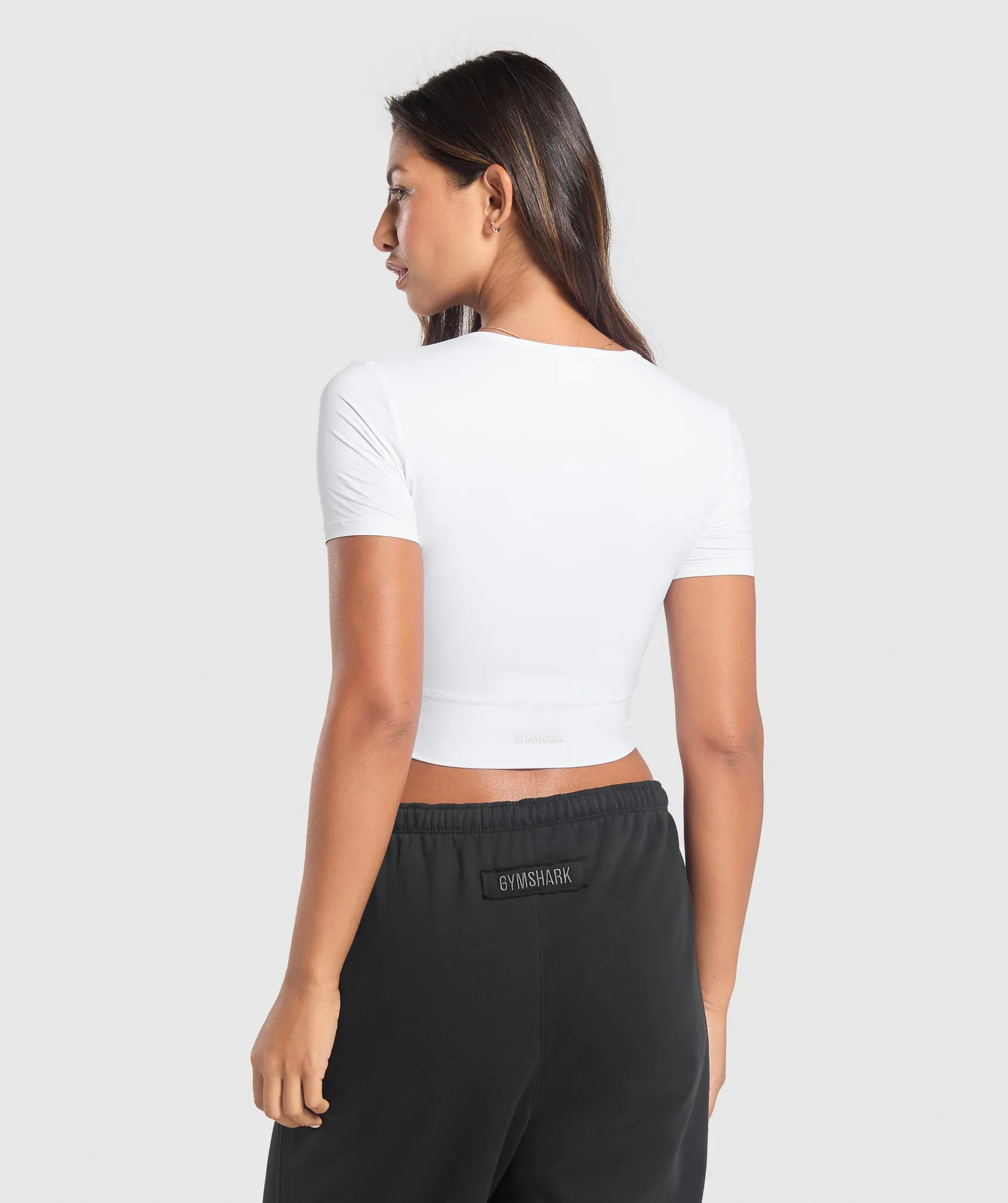 Gymshark Rest Day Buttery Soft Midi Top - White