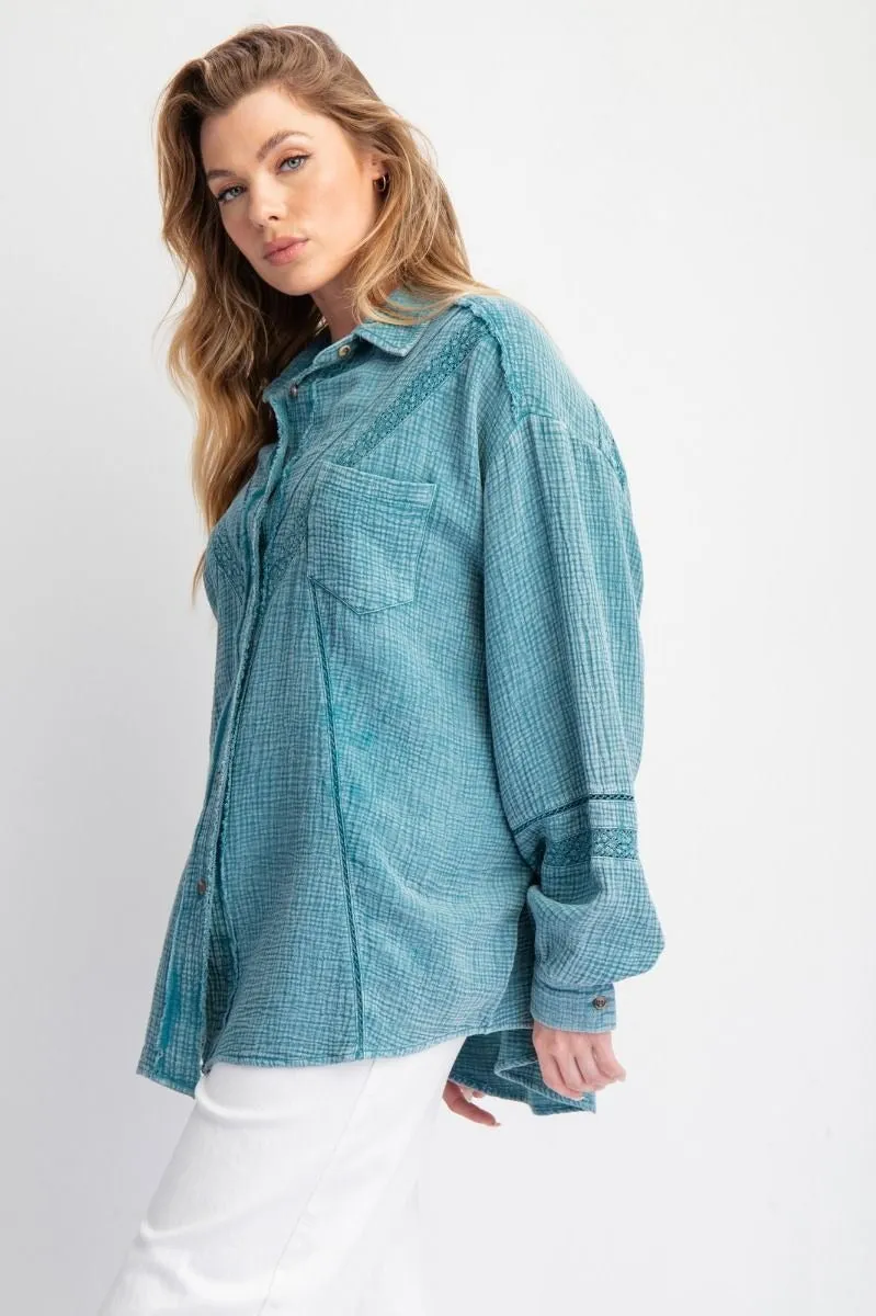 Hazel Button Up